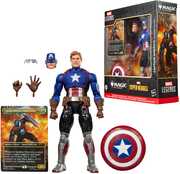 Marvel Super Heroes x Magic: The Gathering - Marvel Legends - Captain America (Avengers: Twilight) Action Figure & Exclusive Foil Trading Card