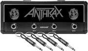 Pluginz - Anthrax - Magnetic Jack Rack - Not Man Logo with 4 Guitar Plug Keychains 