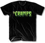 The Cramps - Green Logo - T-Shirt - Large (Black) 