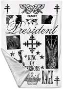 Rocksax - President - King of Terrors - Sherpa Fleece Throw (50 in x 60 in)