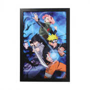 Naruto - Group Fight Pose - 11x17 Framed Gel Coat