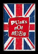 Punks Not Dead - 11x17 Framed Print With Gel-Coat