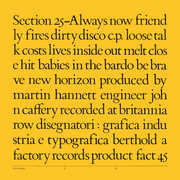 Always Now , Section 25