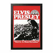 Sun Records - Elvis: Heartbreaker - 11x17 Framed Gel Coat 