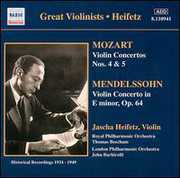 Plays Mozart/ Mendelssohn , Jascha Heifetz