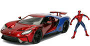 Jada 1:24 Diecast 2017 Ford GT With Spider-Man Figure