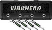 Pluginz - Dimebag Darrel Limited Edition Warhead Logo Jack Rack - Glow in the Dark - Includes 4 Dimebag Guitar Plug Keychains Black/ Green.