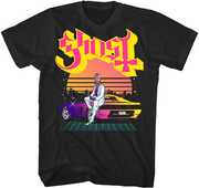 Ghost - Papa Lambo Synthwave T-Shirt - Large Black TS4405GOSA3 