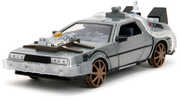 Back to the Future - Hollywood Rides - 1:24 Time Machine W/ Rail Wheels Die-Cast Car 