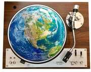 Planet Earth North America - Graphic Turntable Slip Mat 