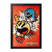 Pac-Man - Vintage Ghost Evade 11x17 Framed Gel Coat