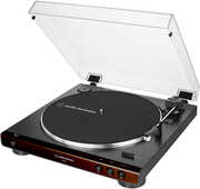 Audio Technica AT-LP60X-BW Fully Automatic Belt-Drive Turntable (Brown/ Black) 