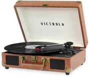 Victrola VSC-550BT-BRW-SDF Journey Bluetooth Portable Suitcase Turntable (Brown) 