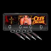 Pluginz - Ozzy Osbourne Batshit Logo Jack Rack - Includes 4 Ozzy Guitar Plug Keychains