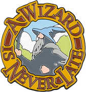 WETA Workshop - The Lord of the Rings Trilogy - A Wizard Is Never Late Enamel Magnet 