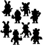 FiGGYZ - Five Nights at Freddy's - Wv1 Magnetic Collectible Blind Box 12ct Display