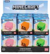 Minecraft Stress Blocks Assortment 12-Piece PDQ Countertop Display