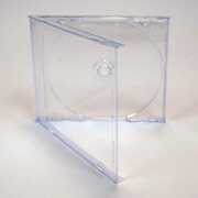 Bags Unlimited Acrylic Single CD Case with Clear Tray 25 Pack - Crystal Clear
