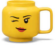 LEGO Ceramic Mug Winking Girl, 17.9 Oz. (Boxed) 