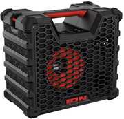 ION Audio Tailgater Tough - Bluetooth Rugged All-Weather Speaker - Recharageable - Black/ Red 