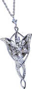 Lord of the Rings - The Evenstar Pendant of Arwen, silver plated with Chain