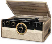 Victrola VTA-270B-FNT Empire Bluetooth 6 In 1 Music Center (33/ 45/ 78) (Farmhouse Walnut)