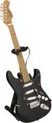 Fender Strat Black Finish with Black Pick Guard 10 Inch Miniature Electric Guitar