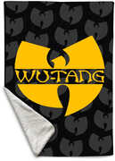 Rocksax - Wu-Tang - Logo - Sherpa Fleece Throw (50 in x 60 in) 