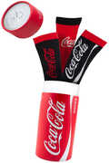 Perri's - Coca Cola - Can Gift Tube - Crew Socks (Assorted Styles 3 Pack Gift Box)