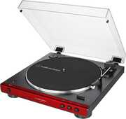 Audio Technica AT-LP60XBT-RD Bluetooth Turntable -Fully Automatic - Belt-Drive (Red/ Black)