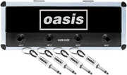 Pluginz - Oasis - Magnetic Jack Rack - Oasis Logo with 4 Guitar Plug Keychains