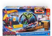 Hot Wheels Superstar Speeders Spider-Man & Hulk Smashdown 