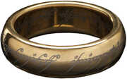 WETA Workshop - The Lord of The Rings Trilogy - LOTR™ The One Ring™ (Gold Plated Tungsten with Elvish Runes), Size 9