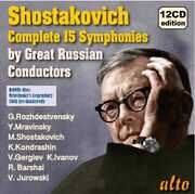 SHOSTAKOVICH Complete Symphonies; Legendary Russian Conductors , Yevgeni Mravinsky