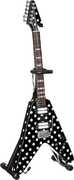 Harpoon Polka Dot V 10 Inch Miniature Guitar Replica Collectible 