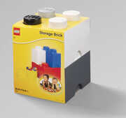 LEGO Stackable Storage 4-Piece Multipack, White, Grey, Black 