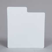 Bags Unlimited D45P 7 Inch 45 RPM Record Divider Cards White 