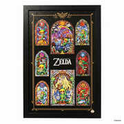 The Legend of Zelda - Stained Glass Collage - 11x17 Framed Gel Coat