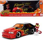 Flamin’ Hot Cheetos - Hollywood Rides - 1989 Ford Mustang 1:24 Die-Cast Car & Chester Cheetah Figure