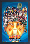 Naruto - Group of Characters - Framed Print 