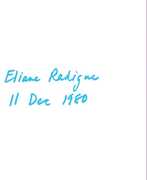 11 Dec 80 , Eliane Radigue