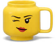 LEGO Ceramic Mug Small Winking Girl, 9 Oz (Boxed)
