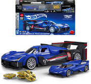 Mattel Brick Shop Hot Wheels Speed Series Building Set: Cadillac, Includes 1 Collectible Diecast Car, 236 Piece Collectible Building Toy Set
