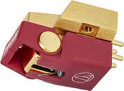 Audio Technica AT-VM745xML Dual Moving Magnet Phono Cartridge with Nude Microlinear Stylus Crimson/ Gold 