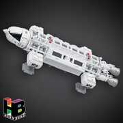 Space 1999 Herobuild Eagle Transporter Brick Set 