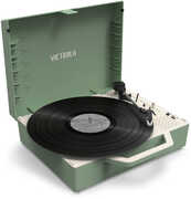 Victrola VSC-725SB-BAS Re-Spin Sustainable Suitcase Record Player - Basil Green 
