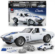Mattel Brick Shop Hot Wheels Elite Series Building Set: Corvette, Includes 1 Collectible Diecast Car, 918 Piece Collectible Building Toy Set