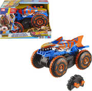 Mattel - Hot Wheels Monster Trucks Sharks vs. Dinos 1:15 Tiger Shark Climber R/ C Vehicle