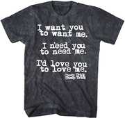 Cheap Trick - I Want You T-Shirt -  Large Black Mineral Wash TS0001CHTA3 