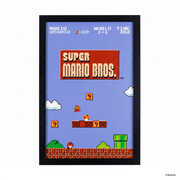 Super Mario Bros - Level 1-1 11x17 Framed Gel Coat